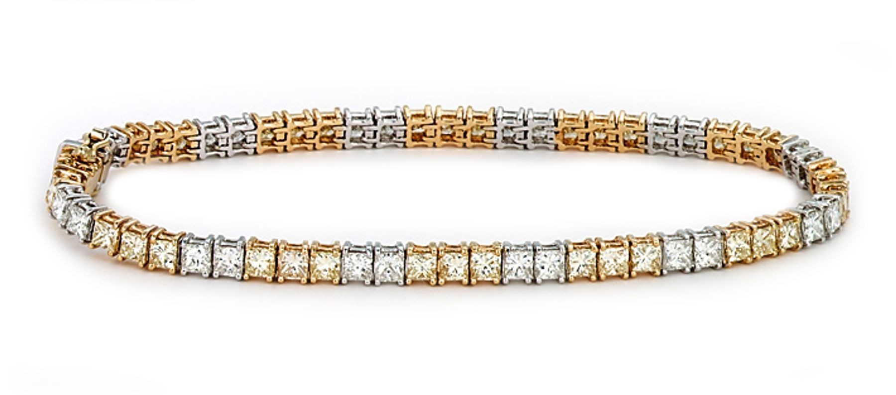 View Platinum Gold Heart Tag Bracelet | Diamond Color Cut Clarity