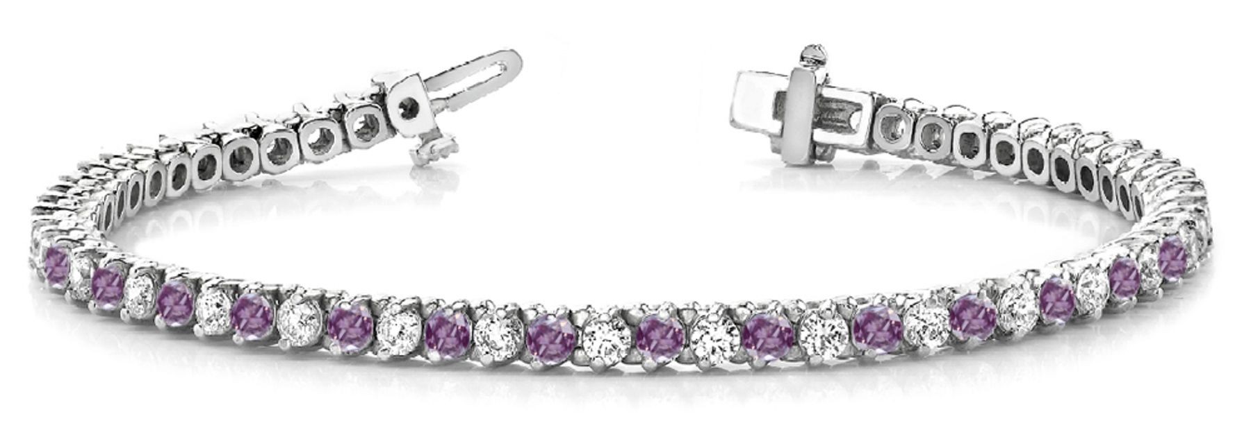Colored Diamond Bracelets: Pink Diamonds - Pink Colored Diamond Bracelet