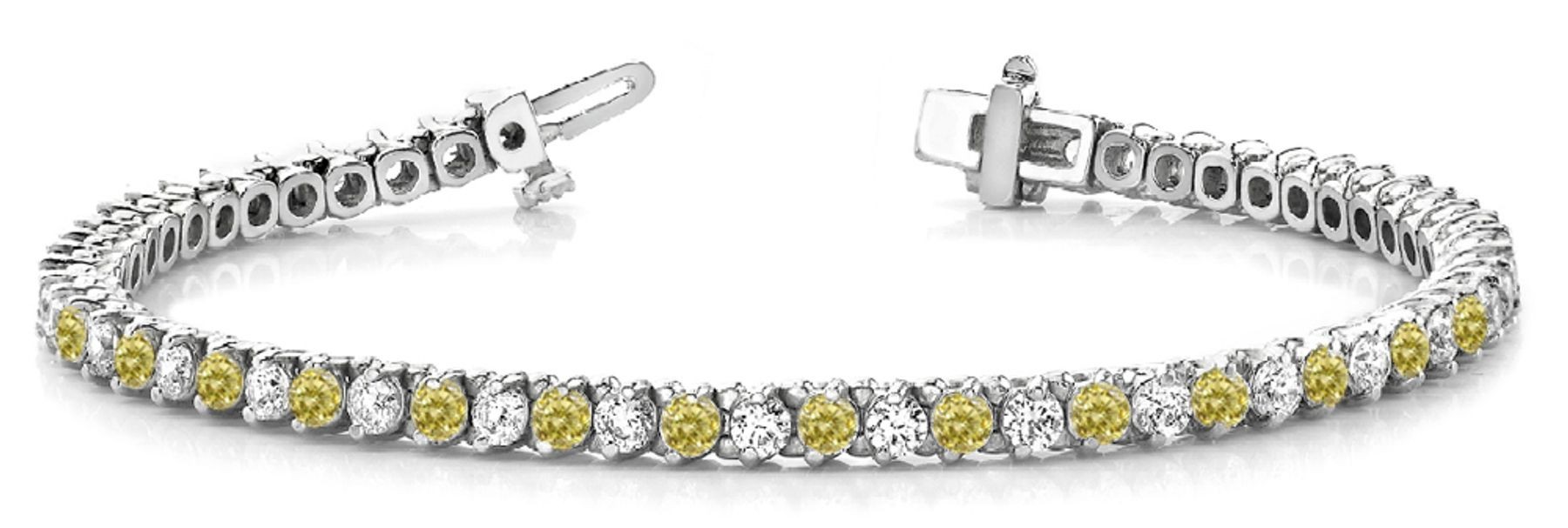Colored Diamond Bracelets: Yellow Diamonds - Yellow Colored Diamond Bracelet