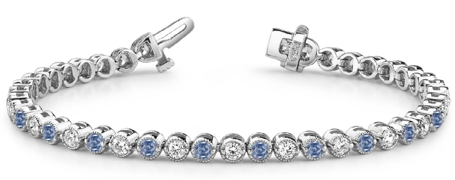 Colored Diamond Bracelets: Blue Diamonds - Blue Colored Diamond Bracelet