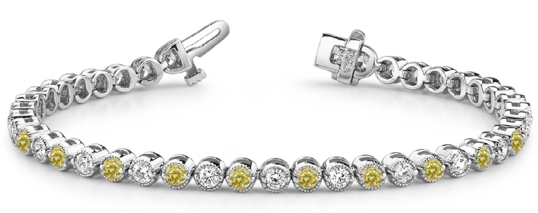 Colored Diamond Bracelets: Yellow Diamonds - Yellow Colored Diamond Bracelet