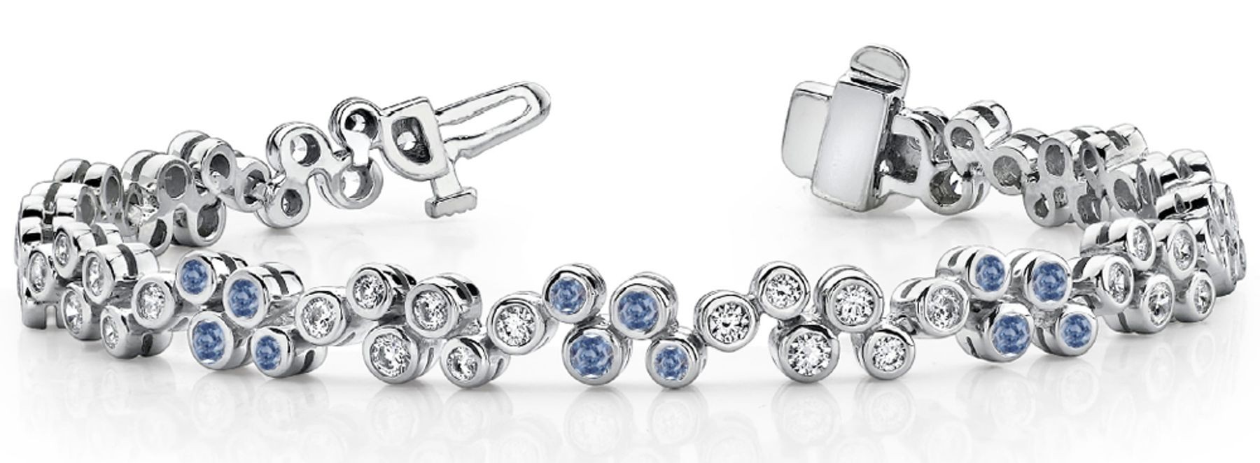 Colored Diamond Bracelets: Blue Diamonds - Blue Colored Diamond Bracelet