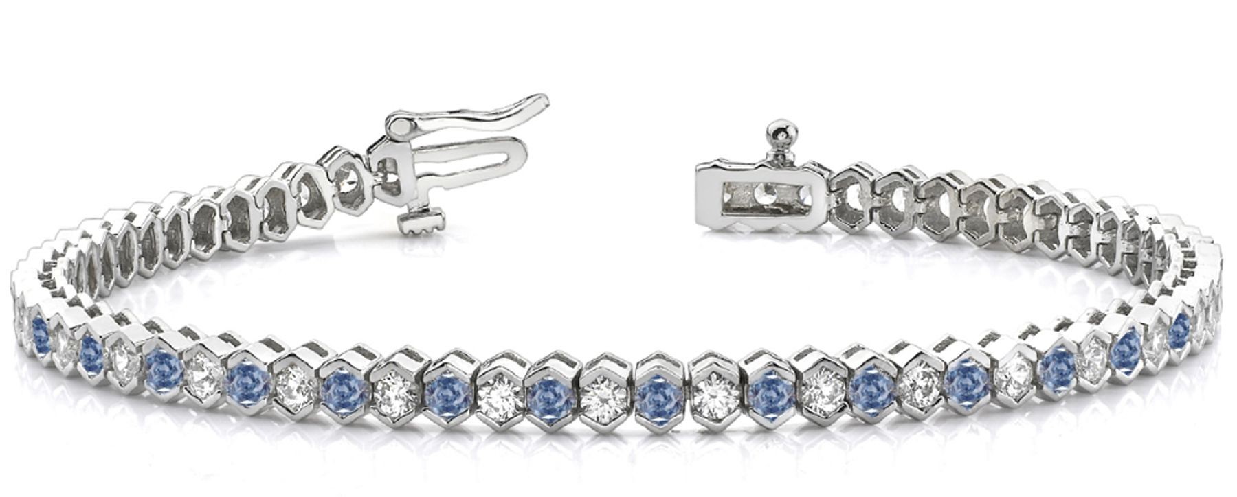Colored Diamond Bracelets: Blue Diamonds - Blue Colored Diamond Bracelets