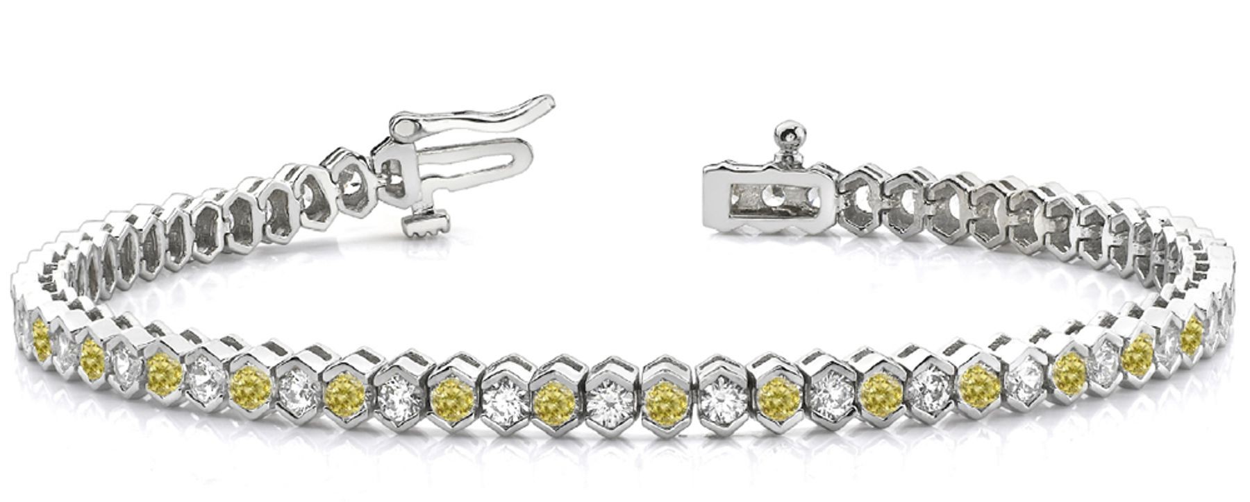 Colored Diamond Bracelets: Yellow Diamonds - Yellow Colored Diamond Bracelets