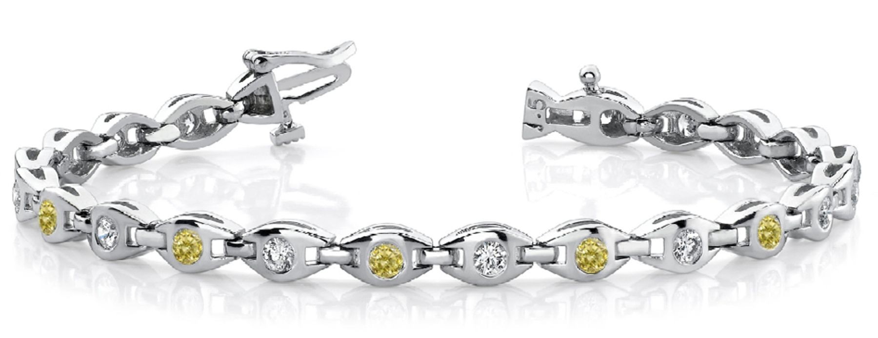 Colored Diamond Bracelets: Yellow Diamonds - Yellow Colored Diamond Bracelet