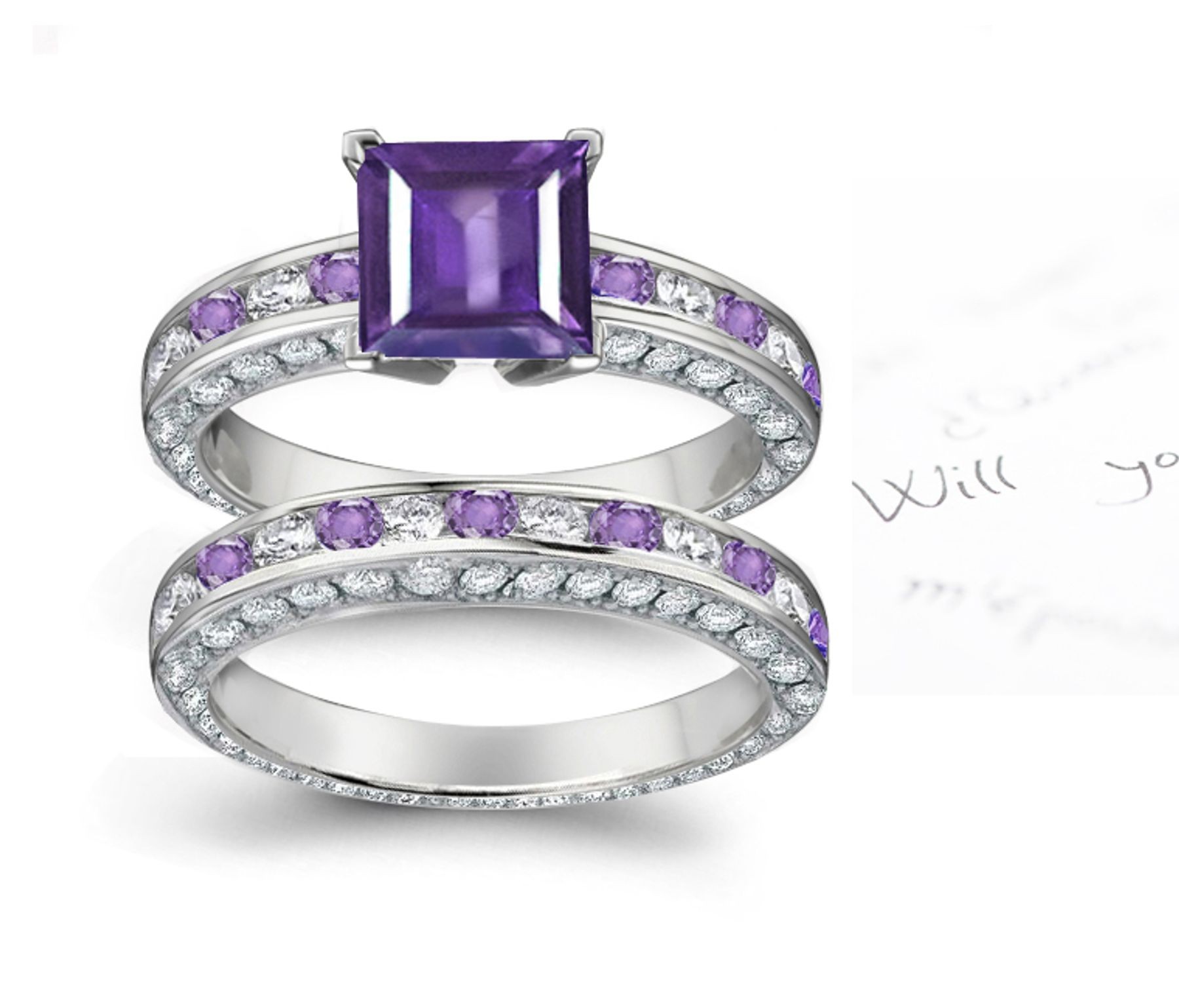 Finely Crafted Purple Sapphire Rings