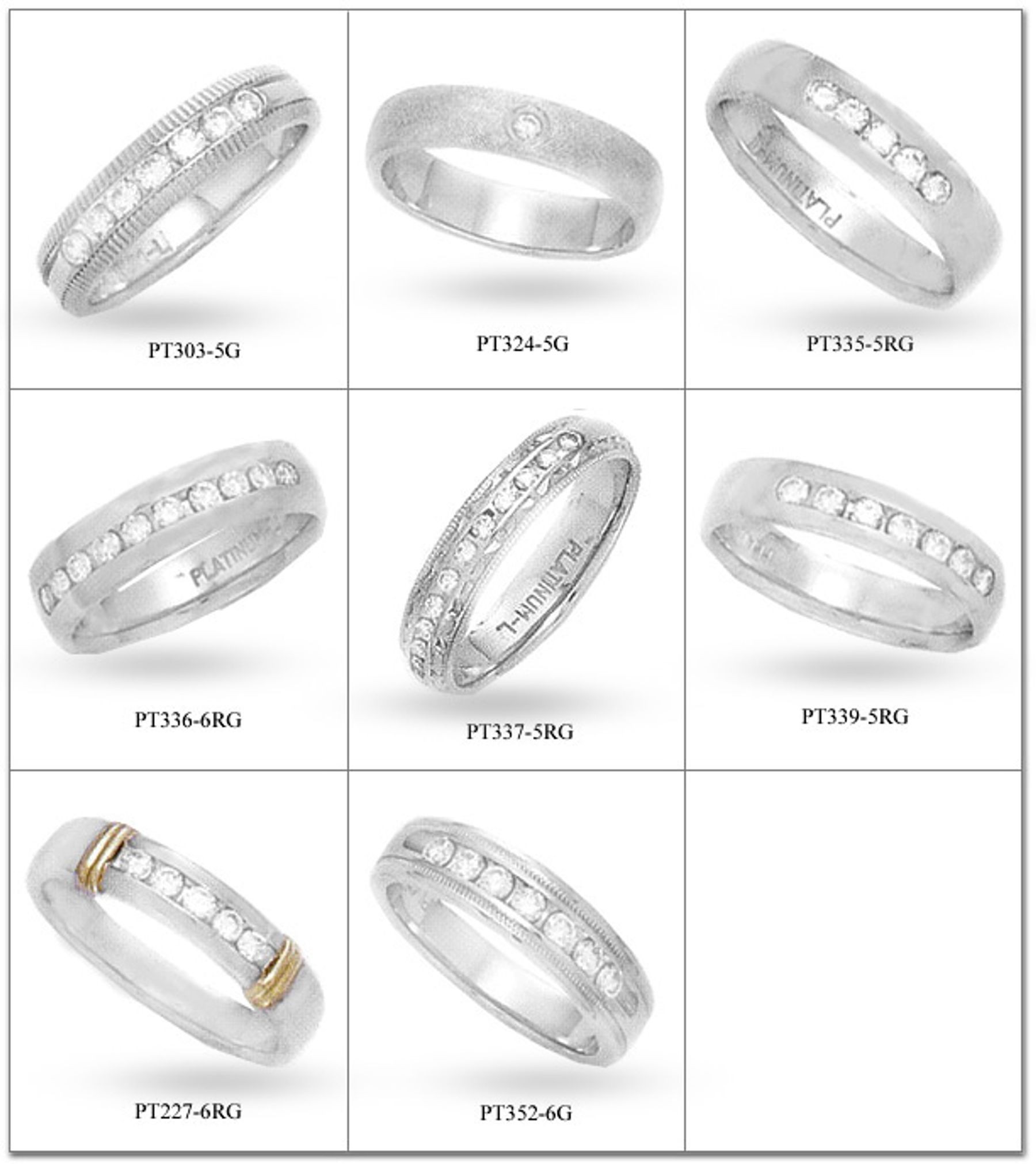 Platinum Diamond Half Eternity Ring.