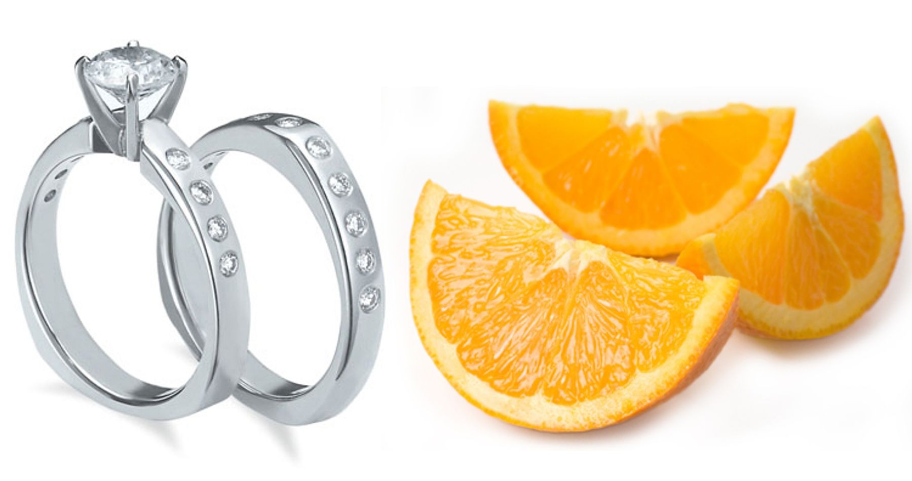 Pre-set Engagement Ring. Engagement Wedding Ring Matching Set