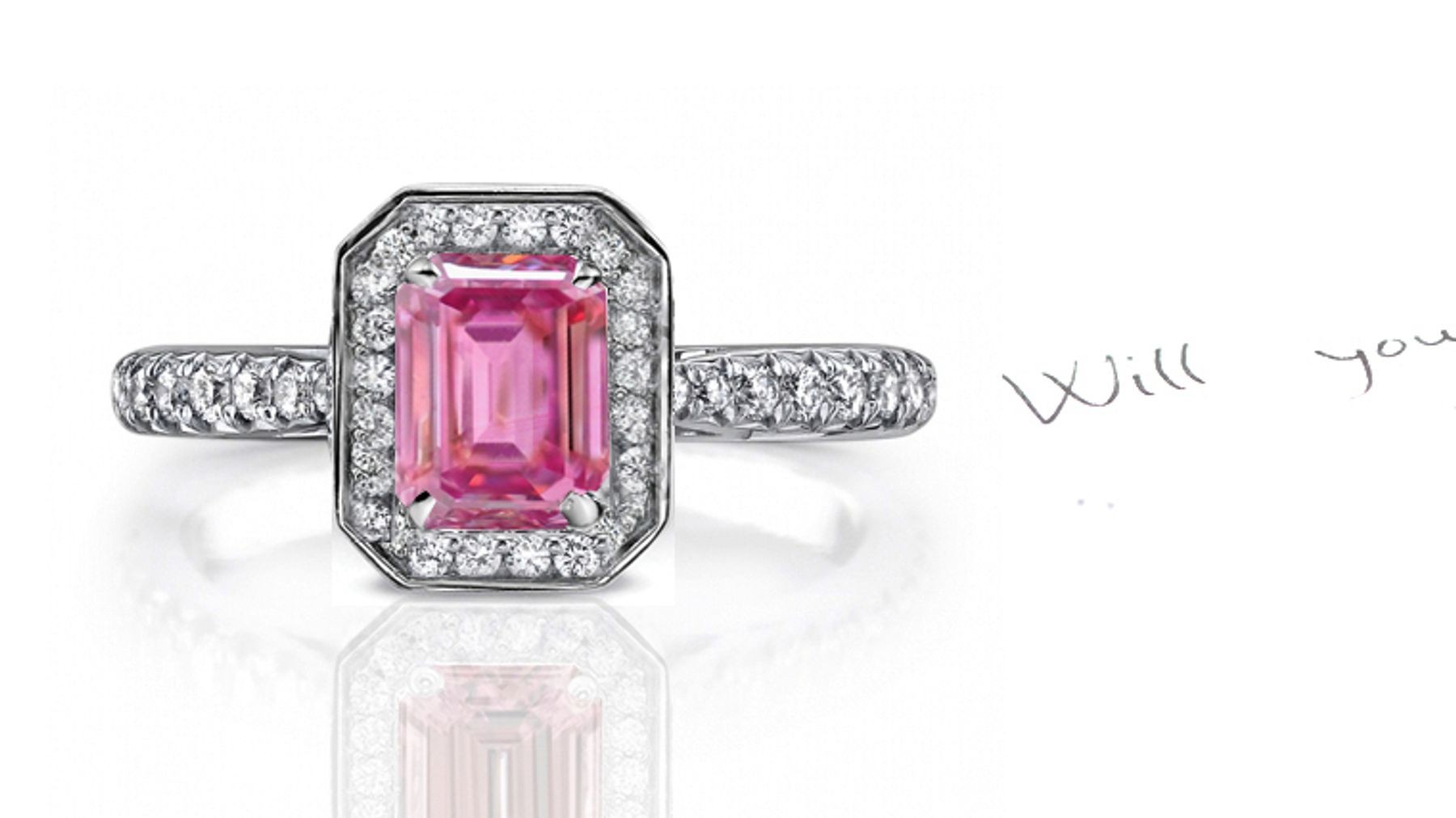 Outstanding: A Truly Unique Pink Sapphire & Diamond Ring