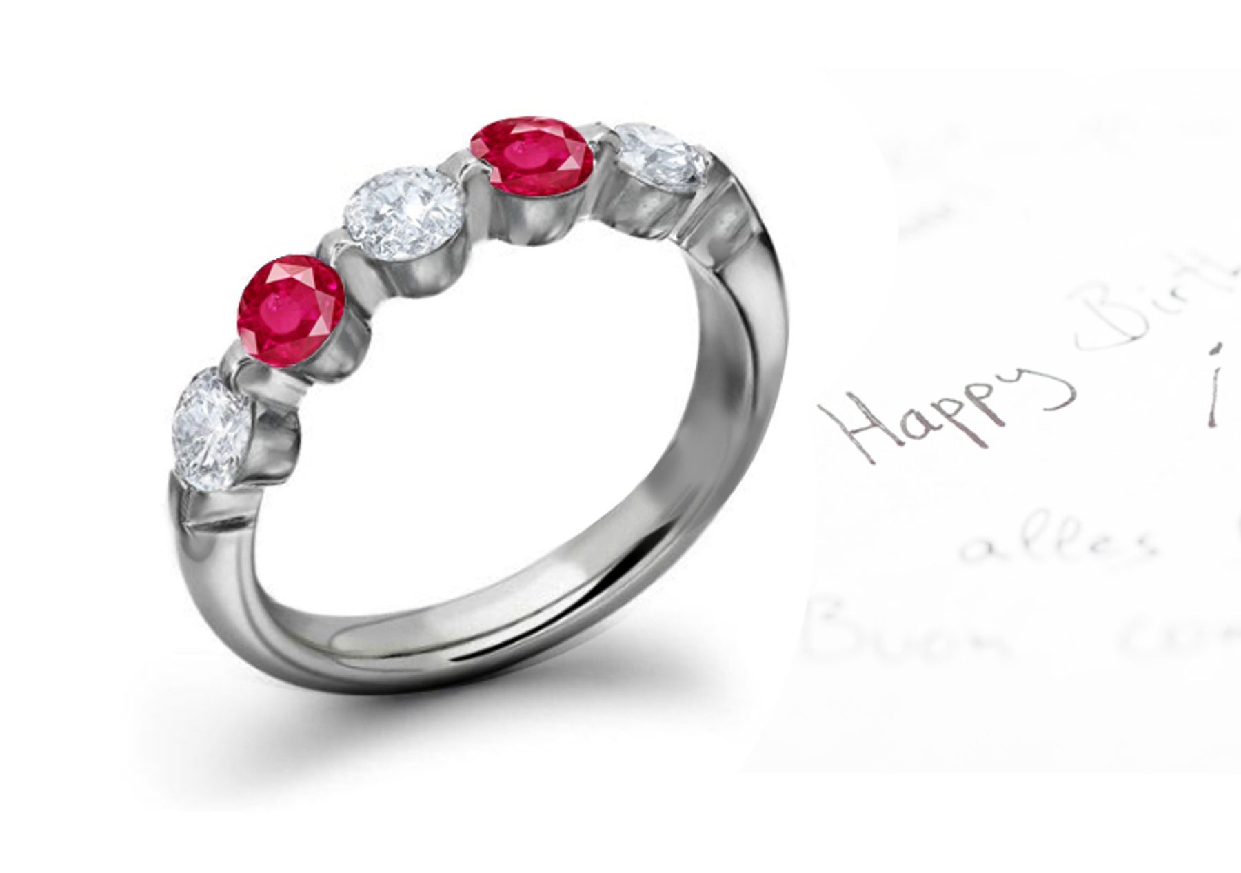 Truly Unique Ruby & Diamond Rings