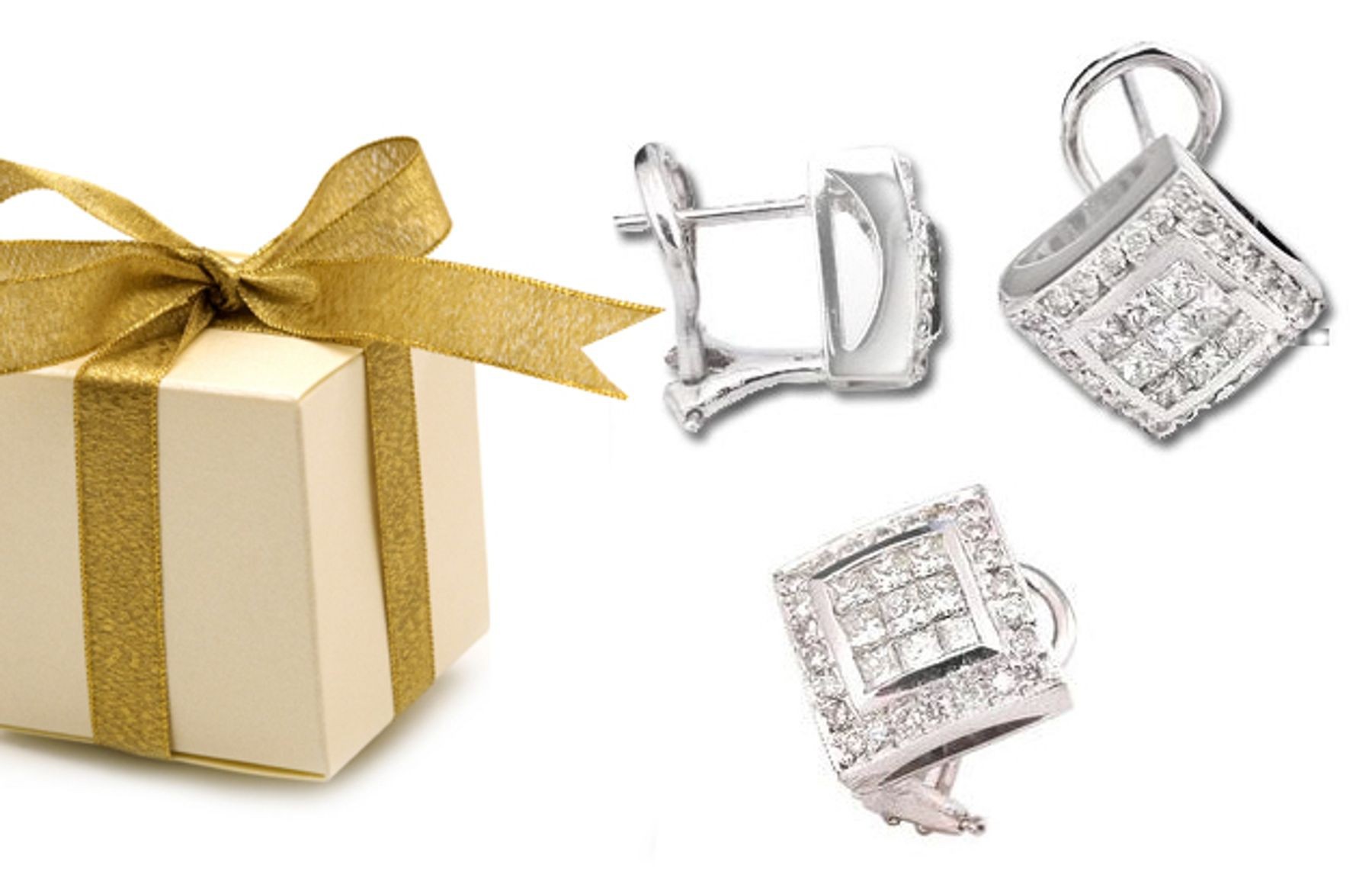 Princess Cut Diamonds Invisible Set.