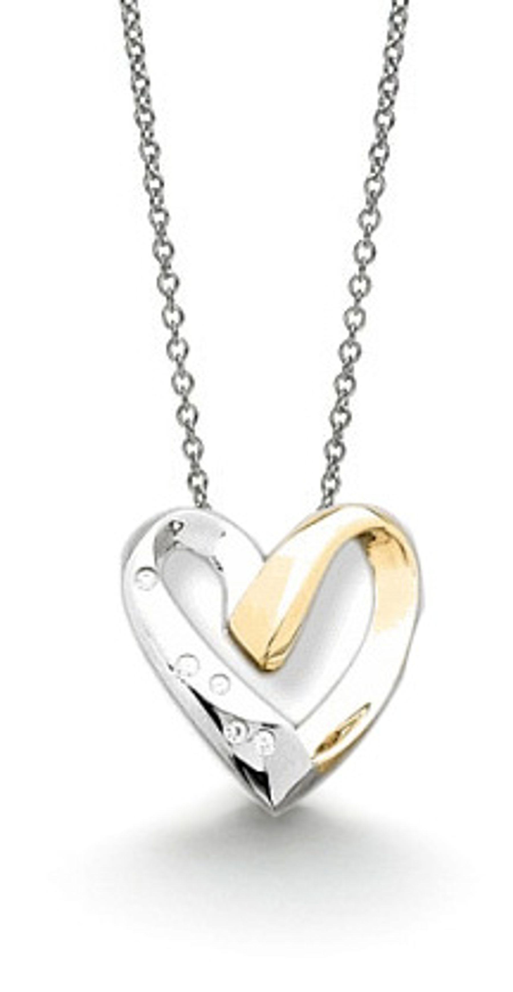 Platinum eighteen karat heart pendants and more