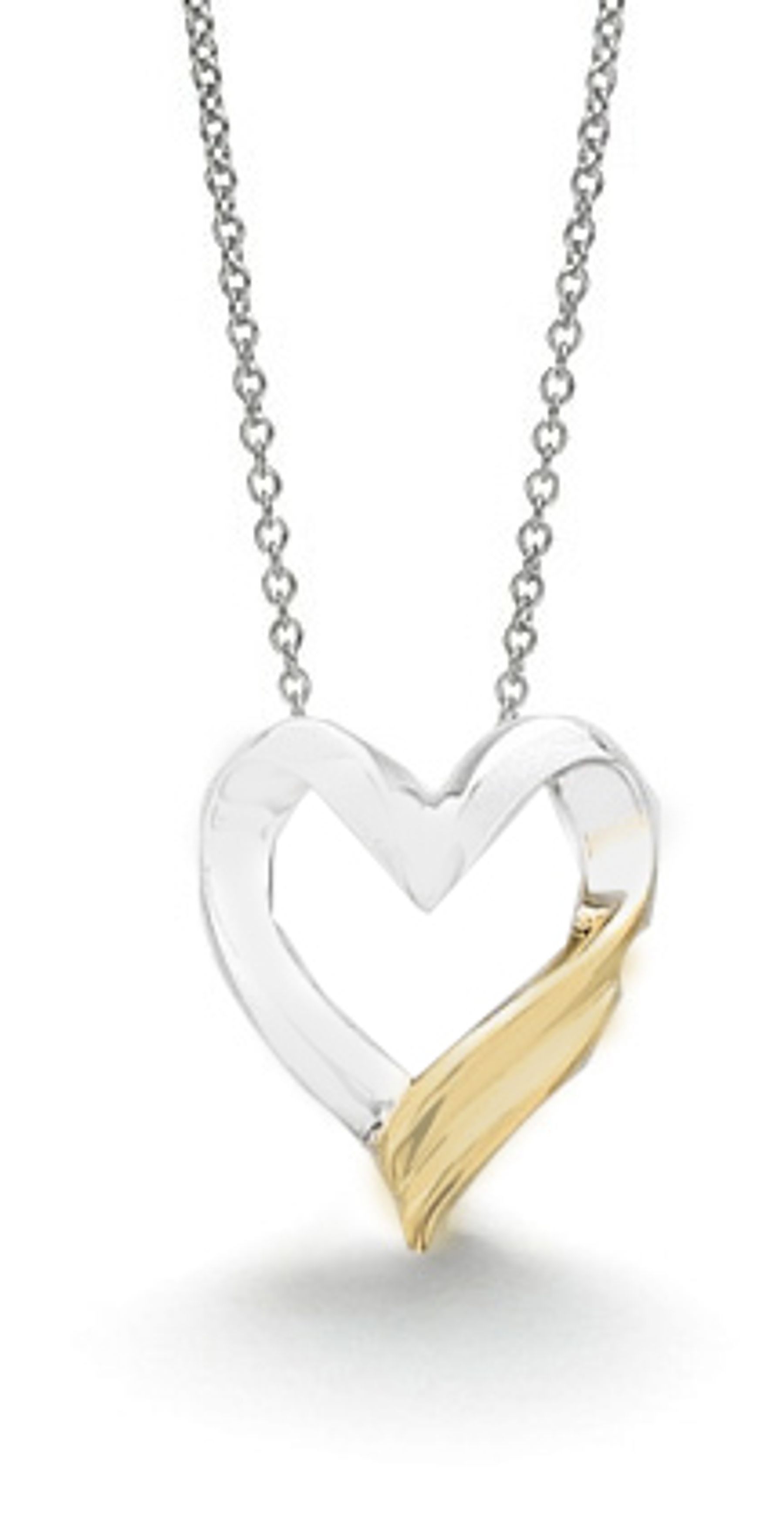 Platinum gold slide pendant with pendant platinum chain