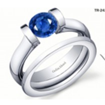 Premier Diamond Jewelry: Tension Set Blue Sapphire Diamond Rings