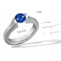 New Arrivals: Designer Diamond & Sapphire Tension Set Diamond Engagement Rings