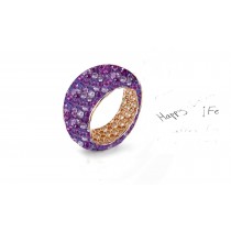 Celebrate Weddings or Anniversaries With Custom Manufactured Diamonds & Colored Precious Stones Eternity Rings & Bands