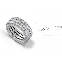 Greats Brilliance:Breathtaking Stacked Diamond Eternity Bands