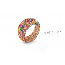 Symbolize Life's Many Milestones With In-House Handcrafted Diamonds & Colored Gemstones Eternity Rings & Bands