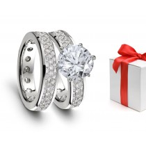 Premier Designer Diamond Engagement & Wedding Rings Set