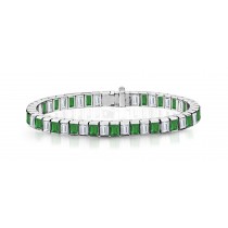 New Emerald & Diamond Bracelet and Necklace