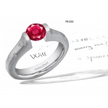 New Arrivals: Designer Diamond & Ruby Tension Set Diamond Engagement Rings