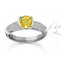 Art of the Jewel: Yellow Sapphire & Diamond Pave Ring