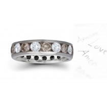 Designer Brown Diamond Wedding Bands