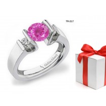 New Arrivals: Designer Diamond & Sapphire Tension Set Diamond Engagement Rings