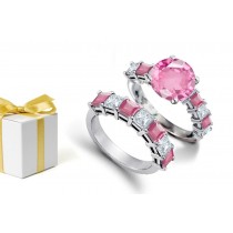 Enchanting & Charming: Taurus Born Find This 14K Yellow Gold Round Diamonds & Sapphires Zodiacal Gems Bridal