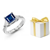 Jewels of Gold & Silver: Fine, Deep Color, Art Deco Diamond & Sapphire Ring