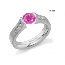 New Arrivals: Designer Diamond & Ruby Tension Set Diamond Engagement Rings