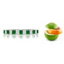 New Emerald & Diamond Bracelet and Necklace