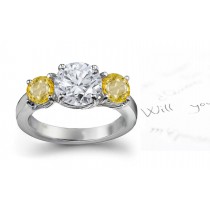 Pure & Sparkling: Yellow Sapphire & Diamond Engagement Ring