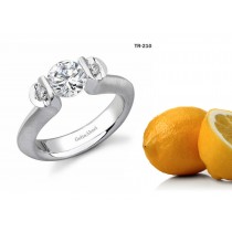 Fancy Design Jewelry: Tension Set Diamond Ladies Modern Rings