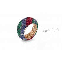 Symbolize Life's Many Milestones With In-House Handcrafted Diamonds & Colored Gemstones Eternity Rings & Bands