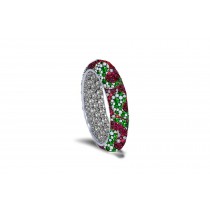 Mark Life's Many Milestones With White Diamonds and Colored Stone Eternity Rings as Wedding Anniversary Bands