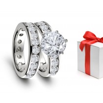 Premier Designer Diamond Engagement & Wedding Rings Set