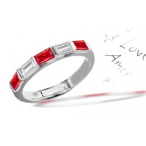 For All The Love: Platinum Ruby & Diamond Wedding Anniversary Eternity Ring