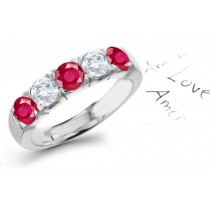 Special Effects: Gold Ruby & Diamond Wedding Anniversary Eternity Ring