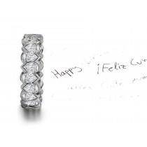 Perfect & Discreet: Truly Unique Pear Diamond Wedding Ring in Platinum & 14k Gold Size 3 to 8