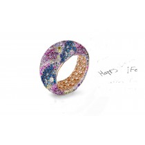 Celebrate Weddings or Anniversaries With Custom Manufactured Diamonds & Colored Precious Stones Eternity Rings & Bands