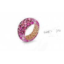 Enjoy the Magic of  White Diamonds and Colored Stone Eternity Rings and Bands