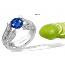 New Arrivals: Designer Diamond & Sapphire Tension Set Diamond Engagement Rings