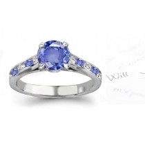 Unique Jewelry Pieces in All Sizes: Designer Blue Sapphire Gemstone Diamond Gold Ring For Engagement or Wedding