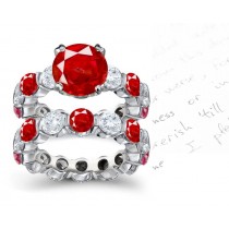 PERFECT ! TOP BLOOD RED GLOWING RUBY SAPPHIRE REAL 18K WHITE GOLD 925 STERLING SILVER RING