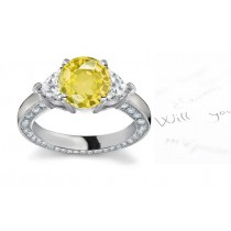 GRACEFUL NATURAL IMPERIAL CHAMPAGNE TOPAZ & WHITE SAPPHIRE 18K WHITE GOLD SILVER BLUE RING S.7