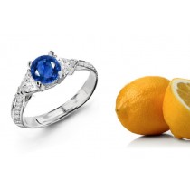 Represents A Tradition: Victorian Style Diamond & Sapphire Engagement Ring