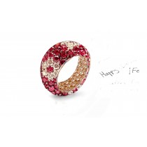 Celebrate Weddings or Anniversaries With Custom Manufactured Diamonds & Colored Precious Stones Eternity Rings & Bands