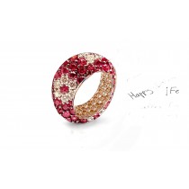 Celebrate Weddings or Anniversaries With Custom Manufactured Diamonds & Colored Precious Stones Eternity Rings & Bands