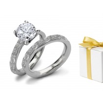 Premier Designer Diamond Engagement & Wedding Rings Set